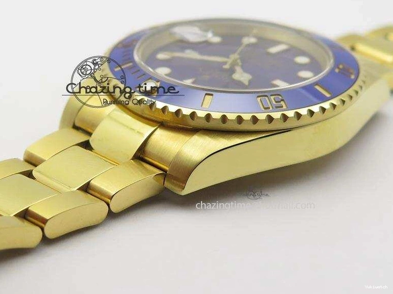 Blue Best ETA2836 BP Submariner Gold Dial Swiss Full Edition 0410